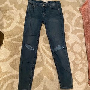 Free people ripped knee denim
